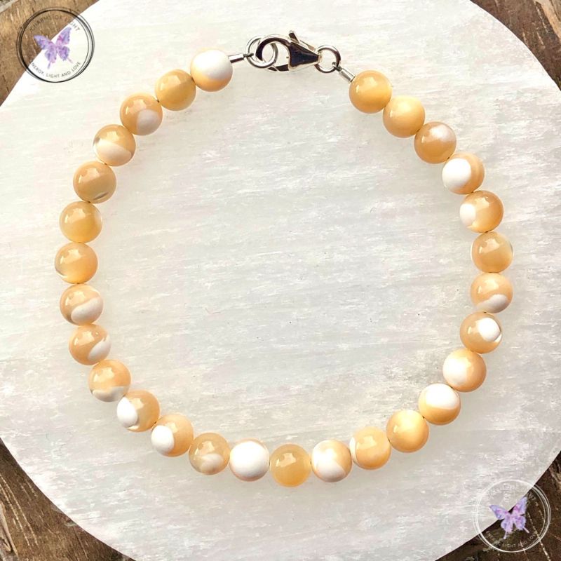 Classical Mother Of Pearl Healing Bracelet